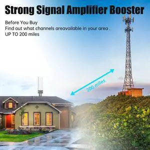 4K Digital TV Antenna 35dBi Outdoor Free HDTV Channel 6000 Miles Long Range Signal Amplifier for ATSC/DVB-T/DMB-T/ISDB-T 4K Digital TV Antenna 35dBi Outdoor Free HDTV Channel 6000 Miles Long Range Signal Amplifier for ATSC/DVB-T/DMB-T/ISDB-T
