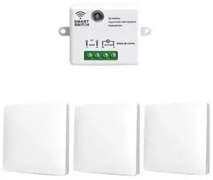 RF 433Mhz Smart Self-Powered Switch No Wiring Installation Waterproof Remote Control For Home RF 433Mhz Smart Self-Powered Switch No Wiring Installation Waterproof Remote Control For Home