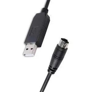 USB RS232 to 6-Pin Mini Din Cable for XGB XBM XBC PLC to PC RS232 Serial Download Silicon Labs CP2102 1.8m USB RS232 to 6-Pin Mini Din Cable for XGB XBM XBC PLC to PC RS232 Serial Download Silicon Labs CP2102 1.8m