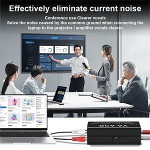 Audio Noise Filter Ground Loop Isolator for Hum Static Car Home Stereo System Car Audio Filter Audio Noise Filter Ground Loop Isolator for Hum Static Car Home Stereo System Car Audio Filter