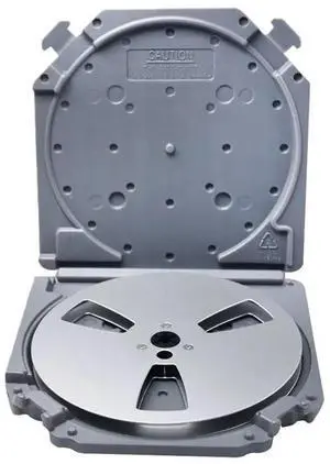 7In Open Reel Tape Case With Empty Takeup Reel And Storage Box, Full Protection B 7In Open Reel Tape Case With Empty Takeup Reel And Storage Box, Full Protection B