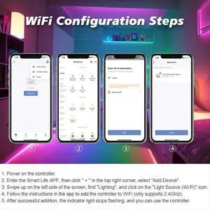 Tuya SPI Pixel LED Controller RGBCCT RGBW RGB Dynamic Light Sync with for Smart Life, Assistant, -206W Tuya SPI Pixel LED Controller RGBCCT RGBW RGB Dynamic Light Sync with for Smart Life, Assistant, -206W
