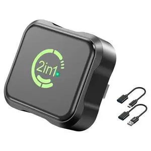 2-In-1 Carplay & Android Auto Adapter, Mini Size Plug And Play, Seamless Wired To Conversion, USB-C 2-In-1 Carplay & Android Auto Adapter, Mini Size Plug And Play, Seamless Wired To Conversion, USB-C