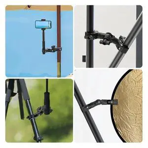 Double Clamp Mount Bracket Magic Arm Clamp For Gopro Insta 360 Camera Monitor Led Light Selfie Stick Motorcycle Bracket Double Clamp Mount Bracket Magic Arm Clamp For Gopro Insta 360 Camera Monitor Led Light Selfie Stick Motorcycle Bracket