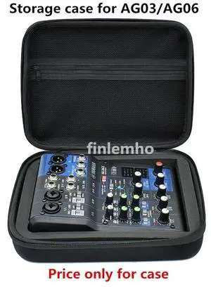 1PC Storage Case For Mixer Yamaha AG03 AG06 MG06 Hard Shell Cover With EVA Protection 1PC Storage Case For Mixer Yamaha AG03 AG06 MG06 Hard Shell Cover With EVA Protection