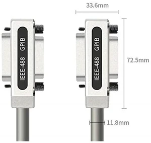 IEEE-488 Cable GPIB Cable Metal Connector Adapter Plug and Play 1Meter Control Motherboard Bus GPIB Data Cable IEEE-488 Cable GPIB Cable Metal Connector Adapter Plug and Play 1Meter Control Motherboard Bus GPIB Data Cable