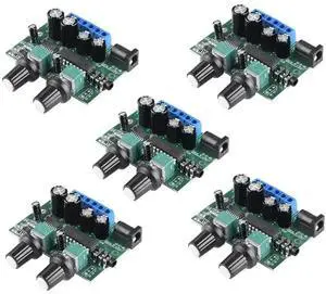5Pcs 2.1 Subwoofer Amplifier Audio Board 6Wx2+25W Mini Bass Amplifier HIFI YD1517P For 4-6" 40W Subwoofer Speaker D 5Pcs 2.1 Subwoofer Amplifier Audio Board 6Wx2+25W Mini Bass Amplifier HIFI YD1517P For 4-6" 40W Subwoofer Speaker D