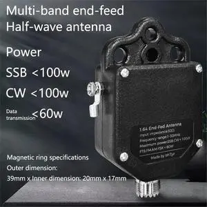 1:64 4-Band 8-Band Balun End Fed Antenna 1MHz-30MHz,100W,Multi-Band Receiver for SSB,FT8,FM,AM Outdoor Radio Antenna 1:64 4-Band 8-Band Balun End Fed Antenna 1MHz-30MHz,100W,Multi-Band Receiver for SSB,FT8,FM,AM Outdoor Radio Antenna