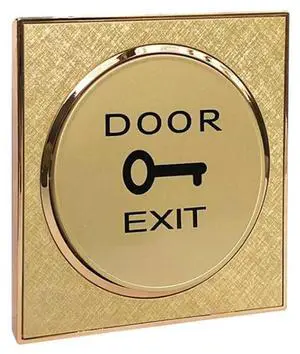 Door Release Switch Golden Color 10Pcs Set For Door Exit Button For Access Control System Door Release Switch Golden Color 10Pcs Set For Door Exit Button For Access Control System