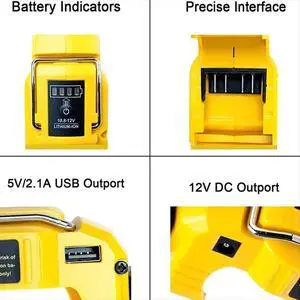 Rechargeable Rotatable Torch Lamps Flashlight LED Work Light for 10.8V-12V Li-Ion DCB124 DCB120 DCB123 Rechargeable Rotatable Torch Lamps Flashlight LED Work Light for 10.8V-12V Li-Ion DCB124 DCB120 DCB123