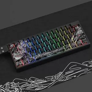 -E Gradient Keycap PBT Personalized Side Carving Semi Transparent for 60/84/98/108 Mechanical Keyboard Black -E Gradient Keycap PBT Personalized Side Carving Semi Transparent for 60/84/98/108 Mechanical Keyboard Black