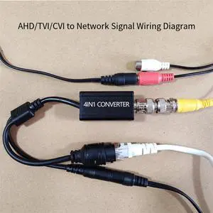 AHD to IPC Converter 720P/1080P AHD/TVI/CVI PAL/NTSC to IP Networking Wired Converter BNC to RJ45 Output Adapter AHD to IPC Converter 720P/1080P AHD/TVI/CVI PAL/NTSC to IP Networking Wired Converter BNC to RJ45 Output Adapter