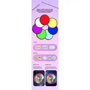 Electronic Badges 1.85 Inches LCD Touch Screen Animes Pin Can Uploading Photos GIFs and Videos Gift for Fan Electronic Badges 1.85 Inches LCD Touch Screen Animes Pin Can Uploading Photos GIFs and Videos Gift for Fan