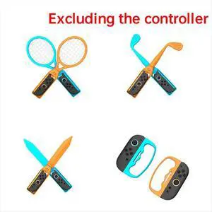 18in1 Motion Sensing Sports Suit Set for Switch 2 Controller Detachable Grip+Tennis Racket+Wristband Set 18in1 Motion Sensing Sports Suit Set for Switch 2 Controller Detachable Grip+Tennis Racket+Wristband Set
