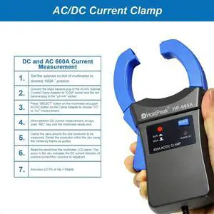 -605A Clamp Adapter 600A Current Power LED 45mm Jaw Digital Clamp Multimeter for Multimetro -605A Clamp Adapter 600A Current Power LED 45mm Jaw Digital Clamp Multimeter for Multimetro