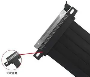 PCIE 4.0 X16 Adapter Graphics Card Extension Riser Cable 90 Degree for GPU Gold Finger PCI-Express for Server Computer PCIE 4.0 X16 Adapter Graphics Card Extension Riser Cable 90 Degree for GPU Gold Finger PCI-Express for Server Computer