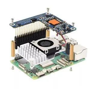 For 5 PoE+ HAT for 5 CM5 PoE+ HAT Ethernet Expansion Board 5V/5A Output Fit for Official Case For 5 PoE+ HAT for 5 CM5 PoE+ HAT Ethernet Expansion Board 5V/5A Output Fit for Official Case