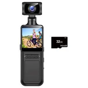 2K Protable Digital Camera Body Worn Camera 180 Degrees Rotate Bike Driver Recorder Camera Driver Recorder 2K Protable Digital Camera Body Worn Camera 180 Degrees Rotate Bike Driver Recorder Camera Driver Recorder