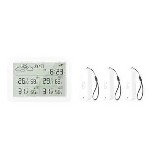 Tuya LCD Smart Weather Station Sensor For Weather Forecast Smart Linkage Temper Humidity Calibration/Alarm Tuya LCD Smart Weather Station Sensor For Weather Forecast Smart Linkage Temper Humidity Calibration/Alarm