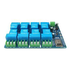 ESP8266 ESP-12F Development Board 8 Channels DC 7-28/5V 30A Relay Module for DIY Smart Home and Industrial Control ESP8266 ESP-12F Development Board 8 Channels DC 7-28/5V 30A Relay Module for DIY Smart Home and Industrial Control