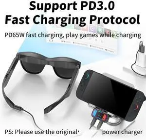 Direct Connection Converter 4K@60Hz USB C to AR Glasses and Charging Adapter for 2, Support HDR Direct Connection Converter 4K@60Hz USB C to AR Glasses and Charging Adapter for 2, Support HDR