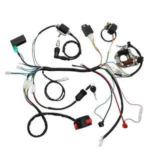 Complete Stator Wiring Harness CDI Ignition Coil Solenoid Set for ATV Electric Quad Bike 50Cc - 125Cc Complete Stator Wiring Harness CDI Ignition Coil Solenoid Set for ATV Electric Quad Bike 50Cc - 125Cc