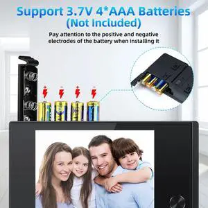 3.5in Digital Door Viewer Peephole Camera 120°Wide-Angle LCD Monitor Home Security System Fits 35-100mm Door Thickness A 3.5in Digital Door Viewer Peephole Camera 120°Wide-Angle LCD Monitor Home Security System Fits 35-100mm Door Thickness A