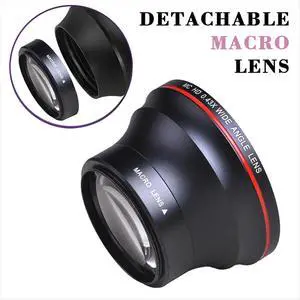 58MM 0.43X Professional HD Wide Angle Lens (w/Macro Portion) for 70D 77D 80D 90D Rebel T8i T7 T7i T6i T6s T6 58MM 0.43X Professional HD Wide Angle Lens (w/Macro Portion) for 70D 77D 80D 90D Rebel T8i T7 T7i T6i T6s T6