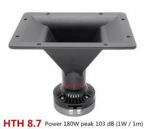 HTH 8.7 Speaker Horn Tweeter Voice Coil 25mm Resin Diaprhragm 200W Peak HiFi For Professional Mixer DJ Audio Home Theater HTH 8.7 Speaker Horn Tweeter Voice Coil 25mm Resin Diaprhragm 200W Peak HiFi For Professional Mixer DJ Audio Home Theater