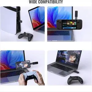 Controller Adapter Converter for and PC,for ///Switch Controllers Compatible,Supports All Games Controller Adapter Converter for and PC,for ///Switch Controllers Compatible,Supports All Games