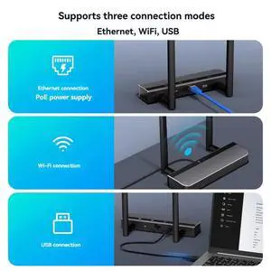 Zigbee/Thread PoE Gateway with Dual 5dBi Antenna Support Ethernet Wi-Fi USB Connection for Home Assistant Zigbee/Thread PoE Gateway with Dual 5dBi Antenna Support Ethernet Wi-Fi USB Connection for Home Assistant