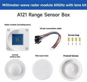A121 Range Sensor 60GHz Millimeter-Wave Range Module with Fresnel Lens for Human Presence and Motion Detection A121 Range Sensor 60GHz Millimeter-Wave Range Module with Fresnel Lens for Human Presence and Motion Detection