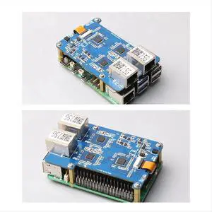 MP2.5GD for Rasbperry Pi 5 PCIE to Dual 2.5G Ethernet HAT RTL8125 Expansion Board Support for RPi OS and MP2.5GD for Rasbperry Pi 5 PCIE to Dual 2.5G Ethernet HAT RTL8125 Expansion Board Support for RPi OS and