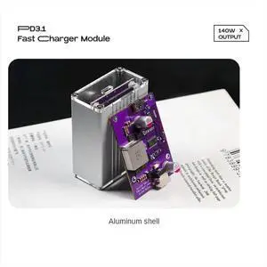 140W Fast Charging Desktop Charger 12-32V -Boost DC5.5X2.5mm to PD3.1 Conversion Module Type-C Output High Power, C1 140W Fast Charging Desktop Charger 12-32V -Boost DC5.5X2.5mm to PD3.1 Conversion Module Type-C Output High Power, C1