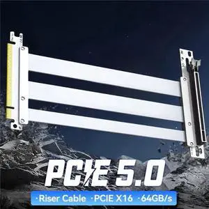 PCIe 5.0 X16 Riser Cable Compatible with PCIe 5.0 GPU 90 Degree Slot GPU Extension for 5090 20cm PCIe 5.0 X16 Riser Cable Compatible with PCIe 5.0 GPU 90 Degree Slot GPU Extension for 5090 20cm