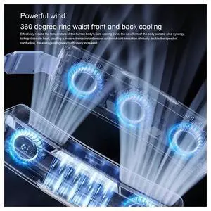 Ice Belt Fan Smart Hanging Waist Fan Mini Usb Cooling Ice Outdoor Sport Fan Small Fan Summer Cooler Ice Belt Fan Smart Hanging Waist Fan Mini Usb Cooling Ice Outdoor Sport Fan Small Fan Summer Cooler