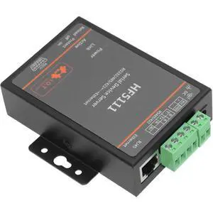 Serial Port RS232 RS485 RS422 to Ethernet Server Converter HF5111 IOT Device Support Modbus US Plug Serial Port RS232 RS485 RS422 to Ethernet Server Converter HF5111 IOT Device Support Modbus US Plug