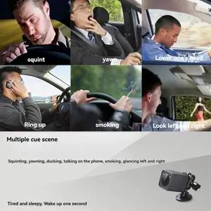 Anti Sleep Alarm System Face Recognition Safety Driving Monitor Sensor Pupil Recognition Head Up Driving Safe System Anti Sleep Alarm System Face Recognition Safety Driving Monitor Sensor Pupil Recognition Head Up Driving Safe System