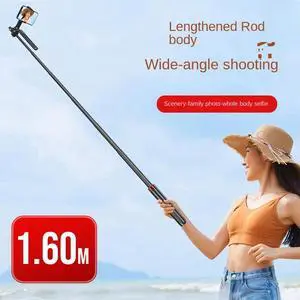 P185 Aluminum Alloy 1.6M Handheld Stabilizer Floor Telescopic Pole Quadrupod Mobile Phone Bluetooth Selfie Stick-B P185 Aluminum Alloy 1.6M Handheld Stabilizer Floor Telescopic Pole Quadrupod Mobile Phone Bluetooth Selfie Stick-B
