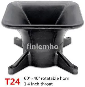 T24 DJ Speaker Horn 60*40 Coverage Waveguide 1.4 Inch Throat For Public Address System Professional Audio Loudspeaker System T24 DJ Speaker Horn 60*40 Coverage Waveguide 1.4 Inch Throat For Public Address System Professional Audio Loudspeaker System