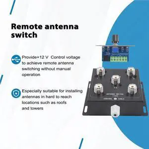 Coaxial Remote Antenna Switch 1.8Mhz-60Mhz 500W PEP Forhigh-Power Transmission Scenarios Radio Stations Andamateur R Coaxial Remote Antenna Switch 1.8Mhz-60Mhz 500W PEP Forhigh-Power Transmission Scenarios Radio Stations Andamateur R