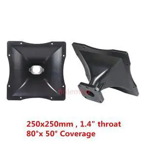 2PC DJ Tweeter Speaker Horn 250*250 1.4 Inch Throat Car HiFi For Home Theater Karaoke Professional Audio Mixer Public Address 2PC DJ Tweeter Speaker Horn 250*250 1.4 Inch Throat Car HiFi For Home Theater Karaoke Professional Audio Mixer Public Address