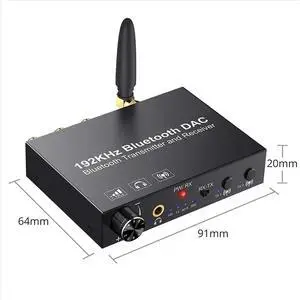 192KHz Bluetooth Converter Audio Transmitter Receiver Digital Optical Coaxial to Analog Adapter for TV 192KHz Bluetooth Converter Audio Transmitter Receiver Digital Optical Coaxial to Analog Adapter for TV