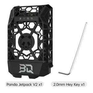 Panda Jetpack V2 Hollow Design 360° Cooling Multi-Color Lighting Front Cover Upgrade for P1/X1 Back Panda Jetpack V2 Hollow Design 360° Cooling Multi-Color Lighting Front Cover Upgrade for P1/X1 Back