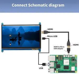 For 5 7 Inch Touch Screen 800x480 IPS Display with Holder -Compatible Interface Capacitive Monitor For 5 7 Inch Touch Screen 800x480 IPS Display with Holder -Compatible Interface Capacitive Monitor