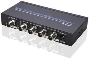 3G/HD/SD SDI Splitter 1x4 Multimedia Split Extender Full HD 1080P 4 Ports SDI Splitter for DVD HDTV Camera 3G/HD/SD SDI Splitter 1x4 Multimedia Split Extender Full HD 1080P 4 Ports SDI Splitter for DVD HDTV Camera
