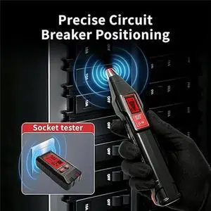 Circuit Breaker Finder Kit, Circuit Breaker Tester with LCD Display, GFCI Outlet Tester, Circuit Tracing Tool US Plug Circuit Breaker Finder Kit, Circuit Breaker Tester with LCD Display, GFCI Outlet Tester, Circuit Tracing Tool US Plug