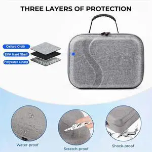 Travel Accessories Carrying Case for 3 Storage Bag Anti Drop with Strap for Accessories Travel Accessories Carrying Case for 3 Storage Bag Anti Drop with Strap for Accessories