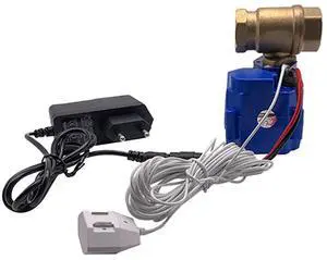 Simple Water Leak Prevention System Form with Brass Valve 3/4" (DN20) and 1pc 6 Meter Water Sensor, for EU PLUG Simple Water Leak Prevention System Form with Brass Valve 3/4" (DN20) and 1pc 6 Meter Water Sensor, for EU PLUG