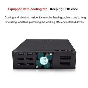 6-Bay 2.5Inch SATA SSD HDD Enclosure Mobile Rack/Enclosure Hard Disk Enclosure Rack Data Storage for 5.25 Drive Bay 6-Bay 2.5Inch SATA SSD HDD Enclosure Mobile Rack/Enclosure Hard Disk Enclosure Rack Data Storage for 5.25 Drive Bay